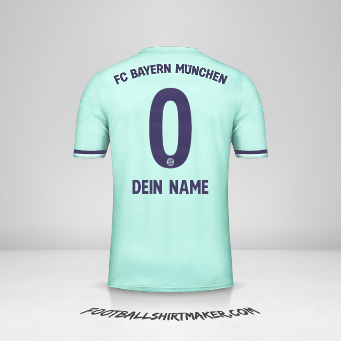 Trikot FC Bayern Munchen 2018/19 II -  dein name - 0