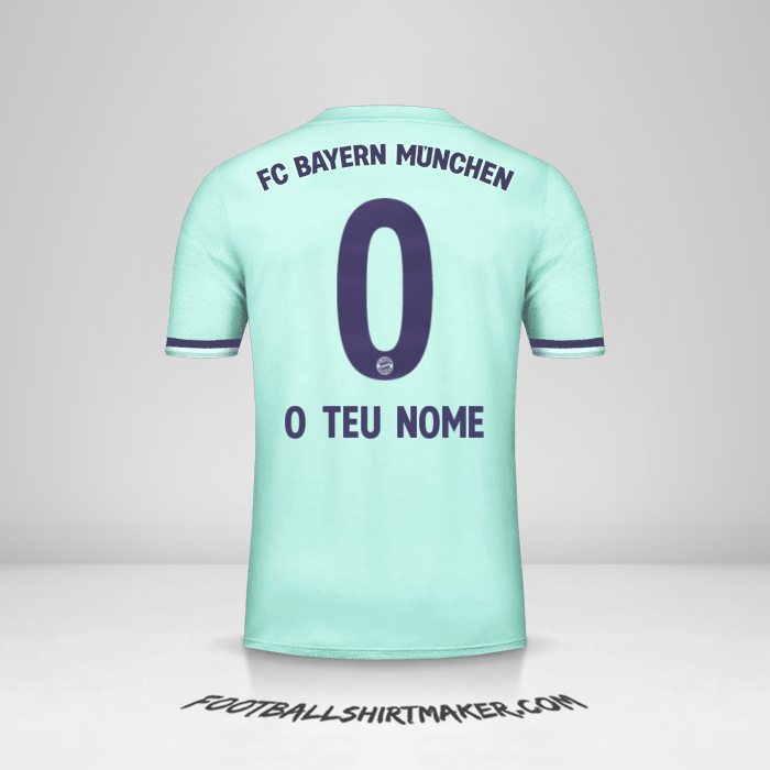 Camisola FC Bayern Munchen 2018/19 II -  o teu nome - 0