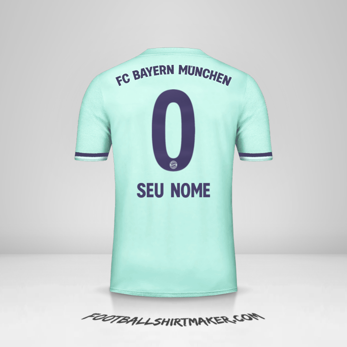 Camisa FC Bayern Munchen 2018/19 II -  seu nome - 0