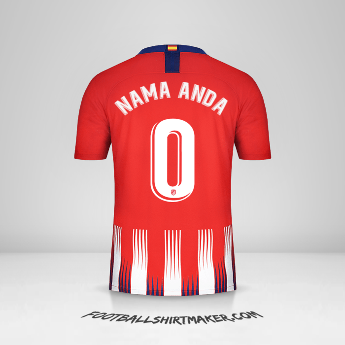 Jersey Atletico Madrid 2018/19 -  nama anda - 0