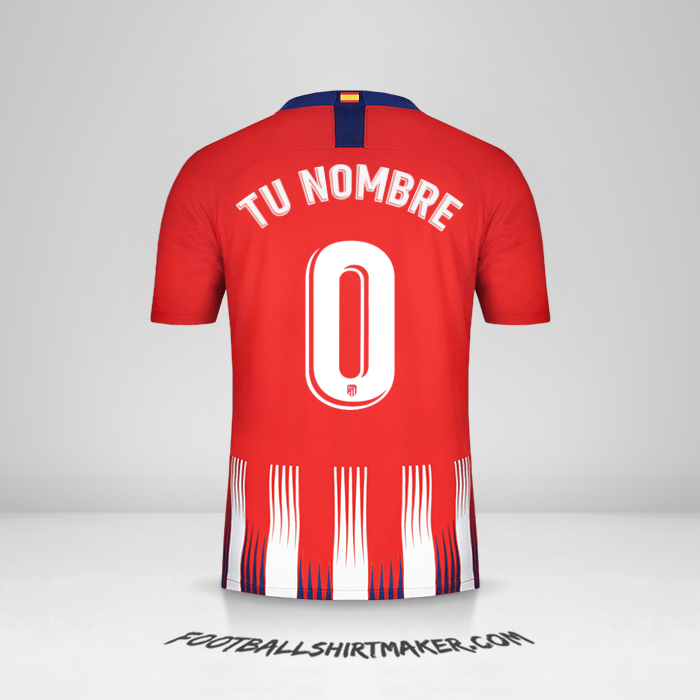 Camiseta Atletico Madrid 2018/19 -  tu nombre - 0