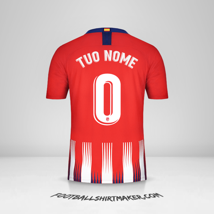 Maglia Atletico Madrid 2018/19 -  tuo nome - 0