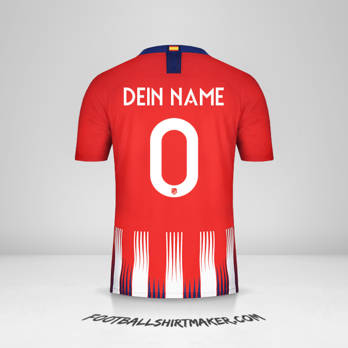 Trikot Atletico Madrid 2018/19 Cup -  dein name - 0