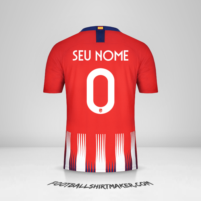 Camisa Atletico Madrid 2018/19 Cup -  seu nome - 0