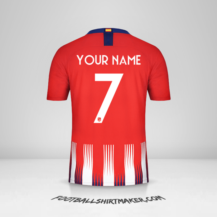 Atletico Madrid 2018/19 Cup jersey number 7 your name