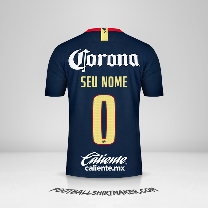 Camisa Club America 2018/19 II -  seu nome - 0