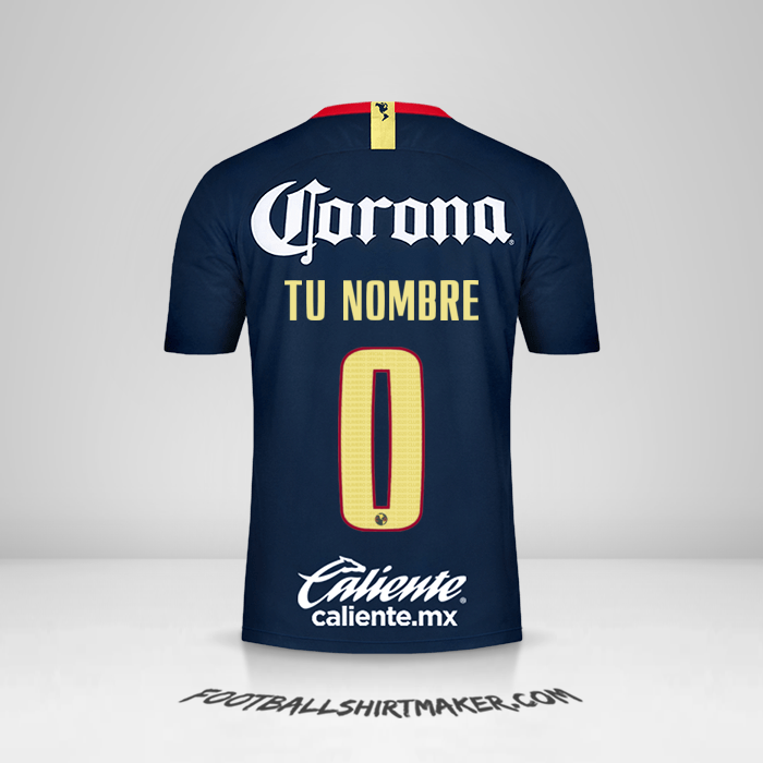 Jersey Club America 2018/19 II número 0 tu nombre