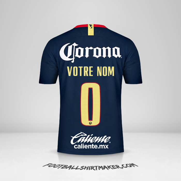 Maillot Club America 2018/19 II -  votre nom - 0