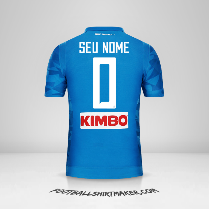 Camisa SSC Napoli 2018/19 -  seu nome - 0