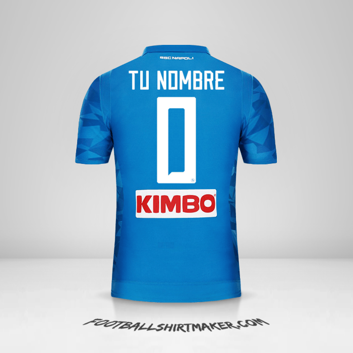 Jersey SSC Napoli 2018/19 -  tu nombre - 0