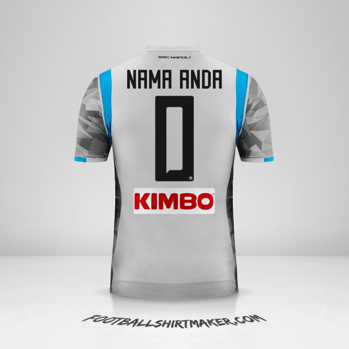 Jersey SSC Napoli 2018/19 III -  nama anda - 0