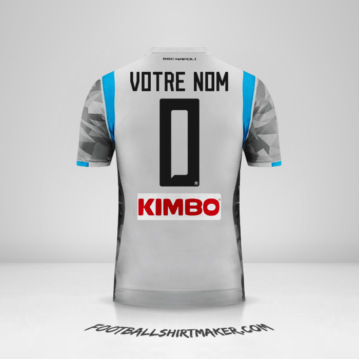 Maillot SSC Napoli 2018/19 III -  votre nom - 0