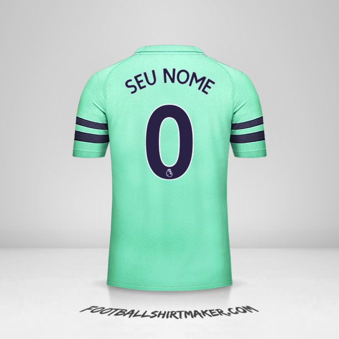 Camisa Arsenal 2018/19 III -  seu nome - 0