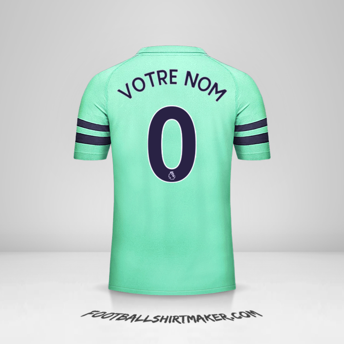 Maillot Arsenal 2018/19 III -  votre nom - 0