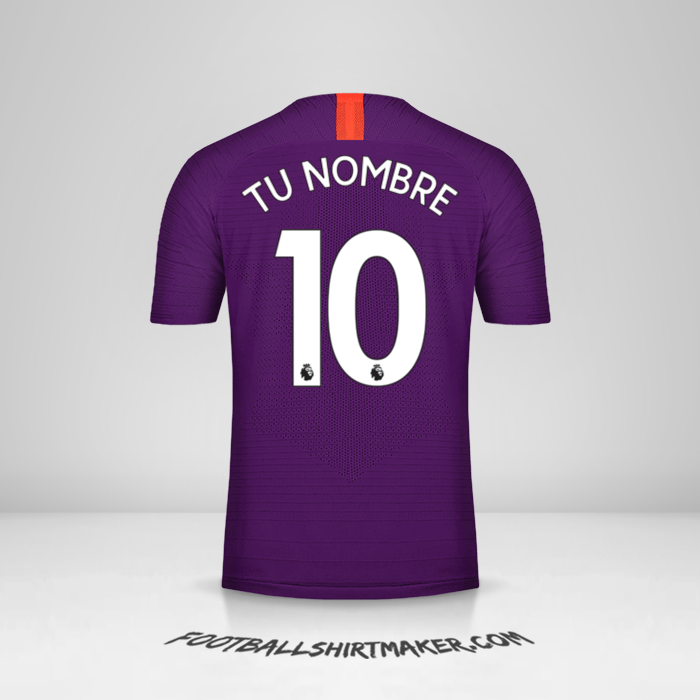 Jersey Manchester City 2018/19 III número 10 tu nombre