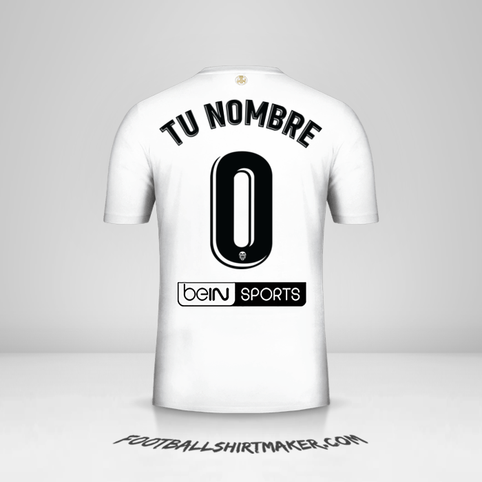 Jersey Valencia CF 2018/19 -  tu nombre - 0