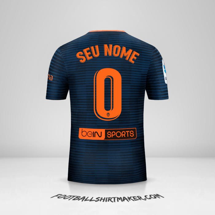 Camisa Valencia CF 2018/19 II -  seu nome - 0