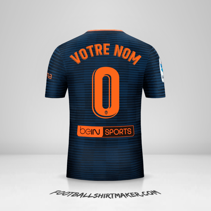 Maillot Valencia CF 2018/19 II -  votre nom - 0