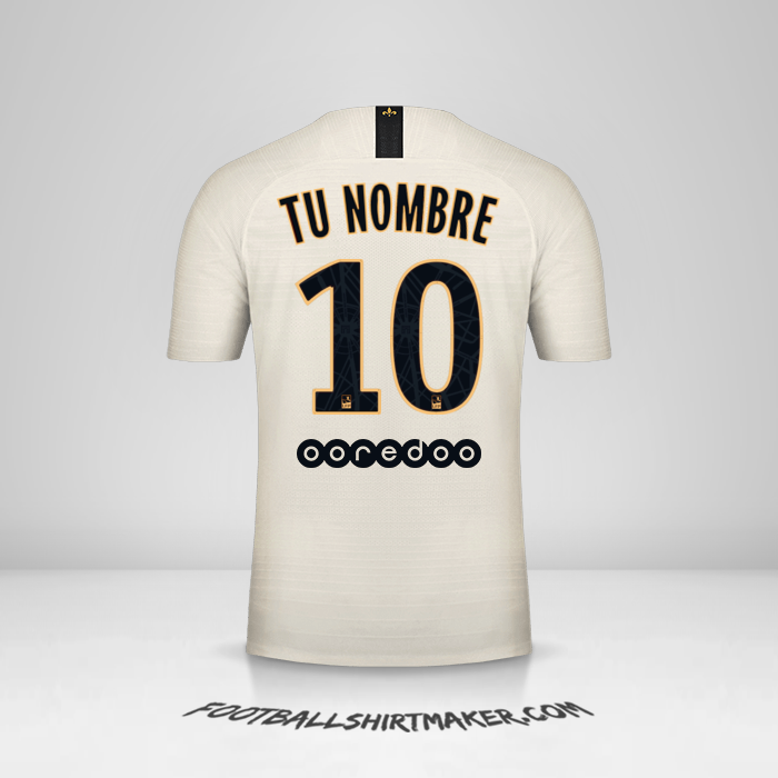 Camiseta Paris Saint Germain 2018/19 II número 10 tu nombre