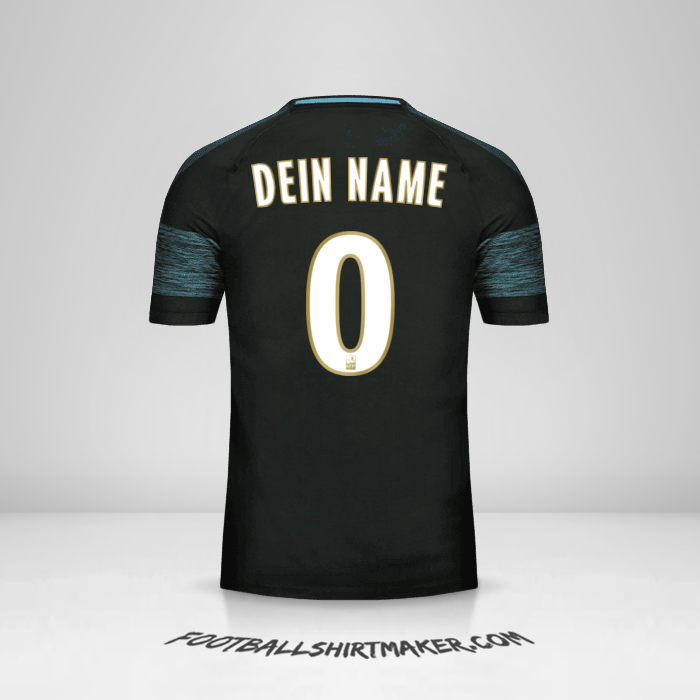 Trikot Olympique de Marseille 2018/19 II -  dein name - 0