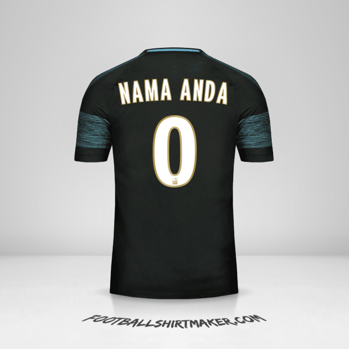 Jersey Olympique de Marseille 2018/19 II -  nama anda - 0