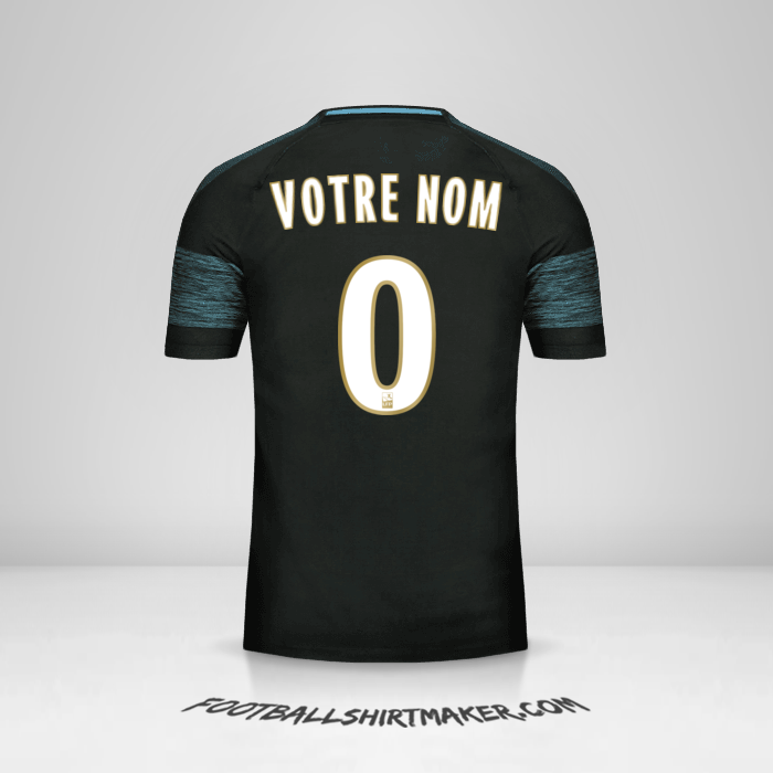 Maillot Olympique de Marseille 2018/19 II -  votre nom - 0