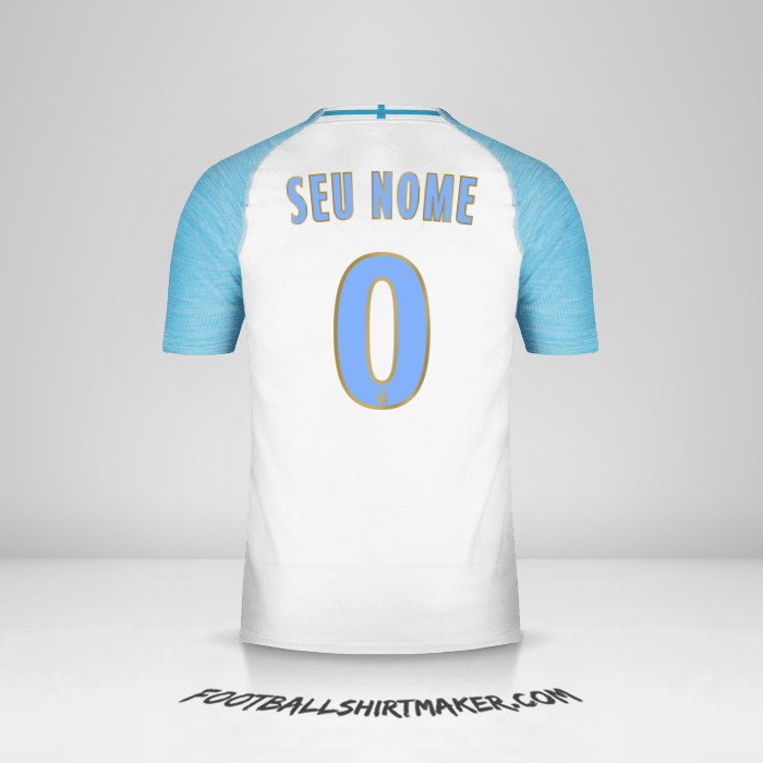 Camisa Olympique de Marseille 2018/19 -  seu nome - 0