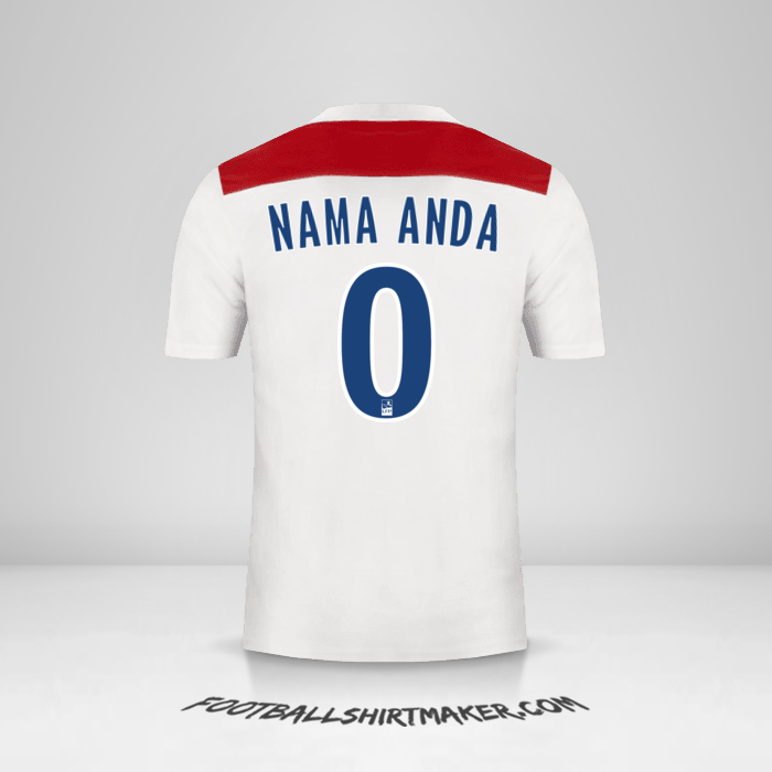 Jersey Olympique Lyon 2018/19 -  nama anda - 0