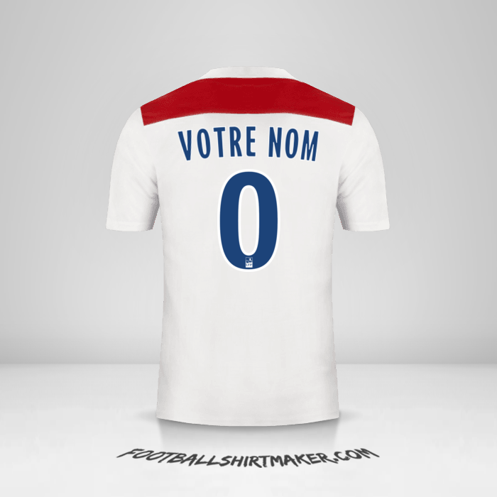 Maillot Olympique Lyon 2018/19 -  votre nom - 0