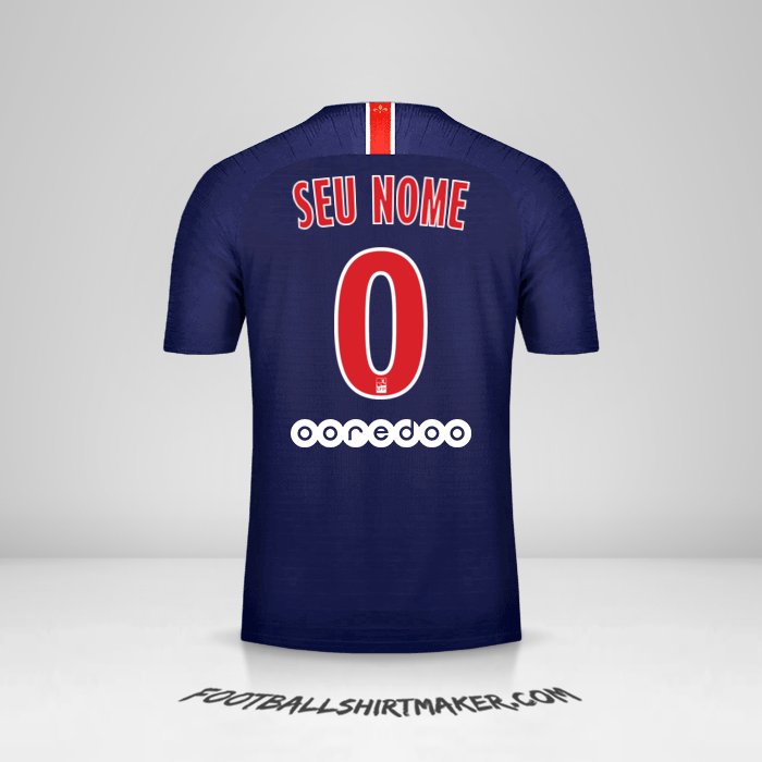 Camisa Paris Saint Germain 2018/19 -  seu nome - 0