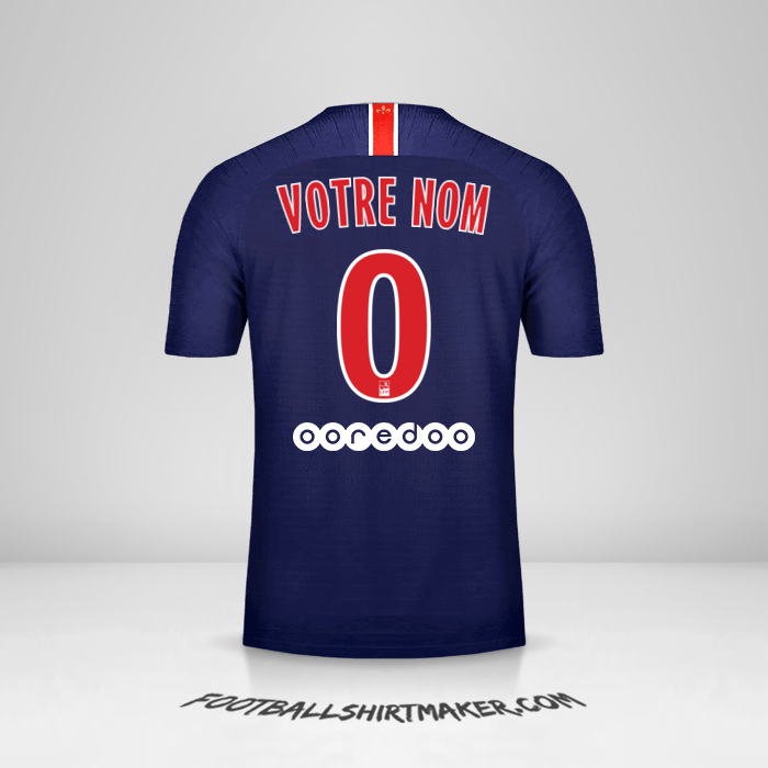 Maillot Paris Saint Germain 2018/19 -  votre nom - 0