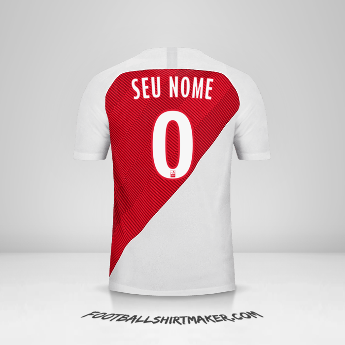 Camisa As Monaco 2018/19 -  seu nome - 0