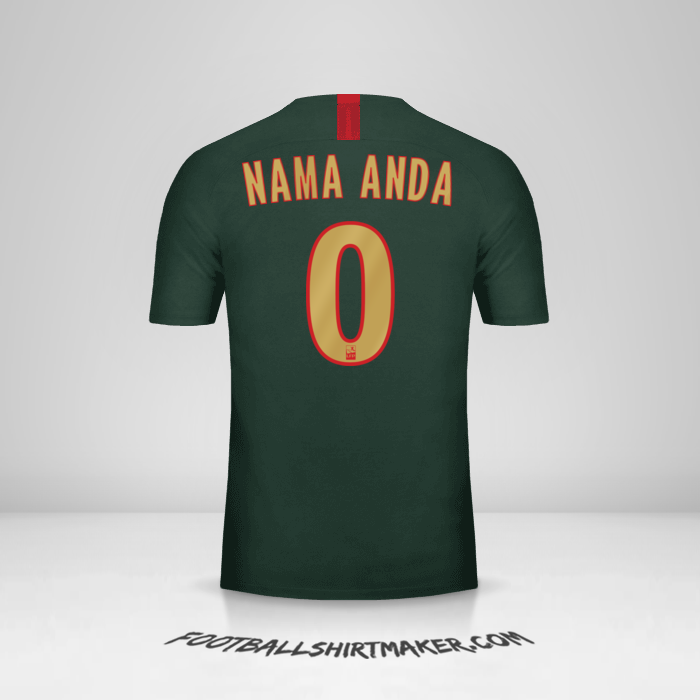 Jersey As Monaco 2018/19 II -  nama anda - 0