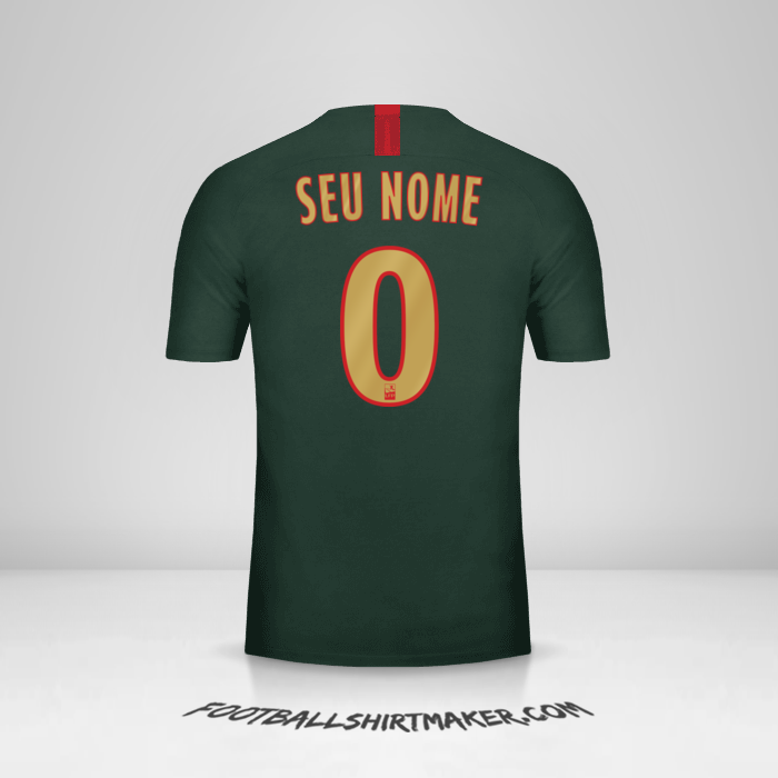 Camisa As Monaco 2018/19 II -  seu nome - 0