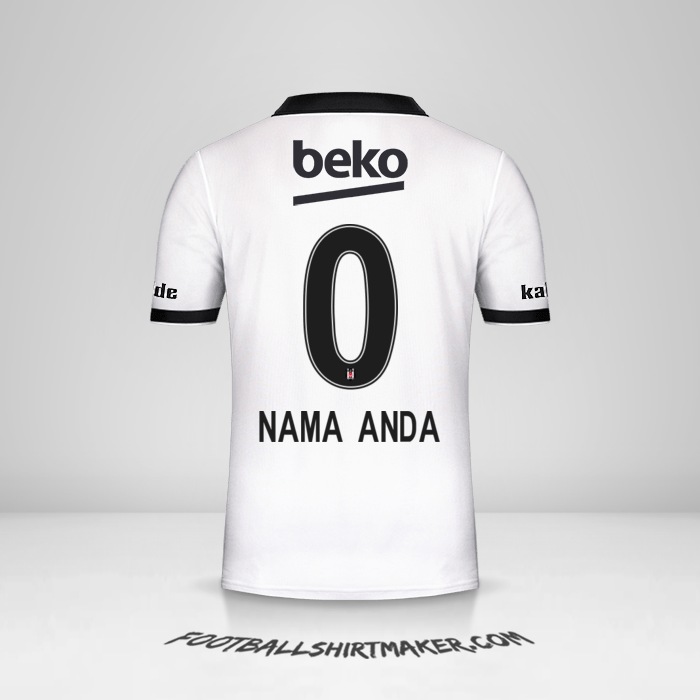 Jersey Besiktas JK 2018/19 -  nama anda - 0