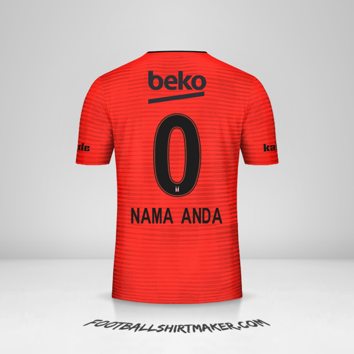 Jersey Besiktas JK 2018/19 III -  nama anda - 0