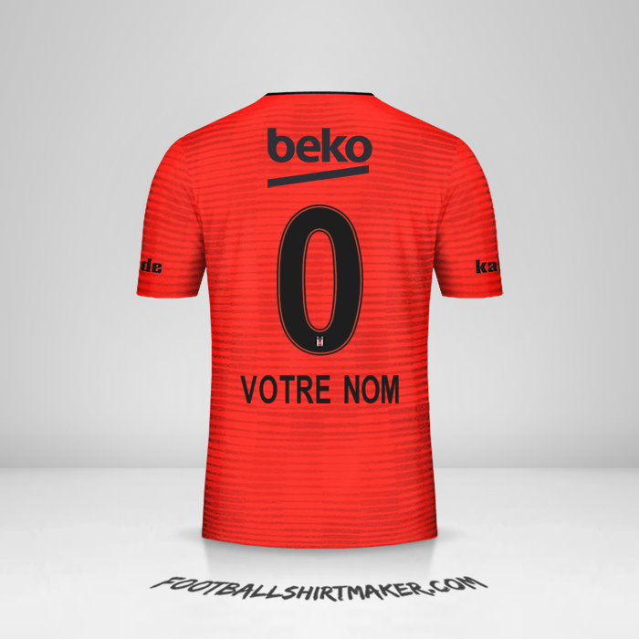 Maillot Besiktas JK 2018/19 III -  votre nom - 0