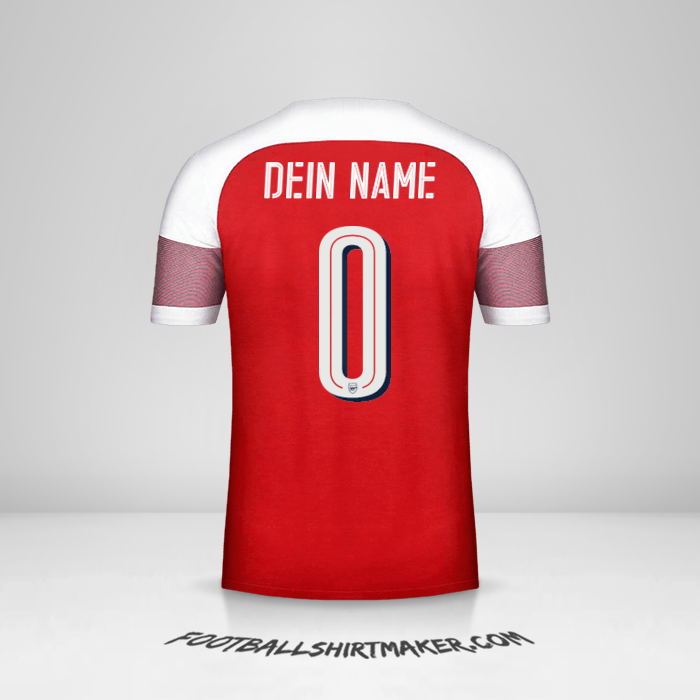 Trikot Arsenal 2018/19 Cup -  dein name - 0