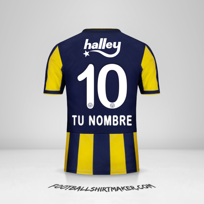 Jersey Fenerbahce SK 2018/19 número 10 tu nombre