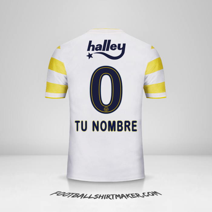 Camiseta Fenerbahce SK 2018/19 II número 0 tu nombre