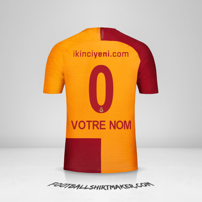 Maillot Galatasaray SK 2018/19 -  votre nom - 0