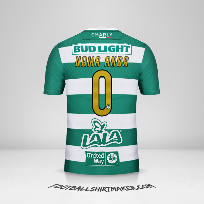 Jersey Santos Laguna 2018/19 -  nama anda - 0