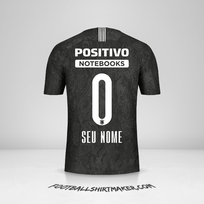 Camisa Corinthians 2018/19 II -  seu nome - 0