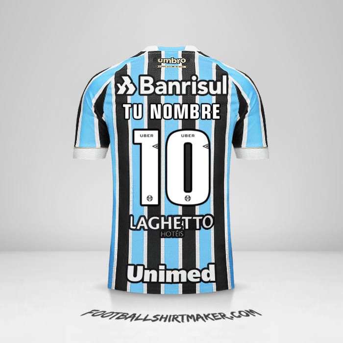 Jersey Gremio 2018 número 10 tu nombre