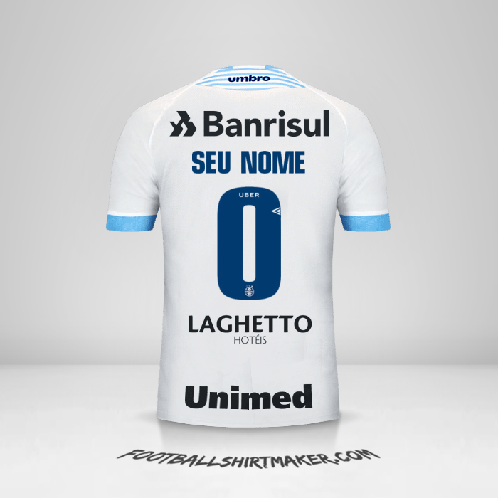 Camisa Gremio 2018 II -  seu nome - 0