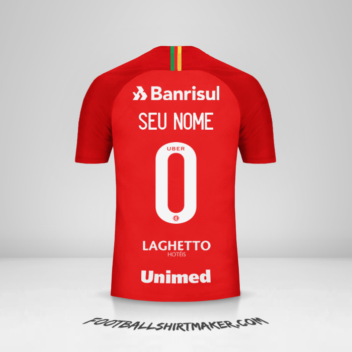 Camisa Internacional 2018/19 -  seu nome - 0