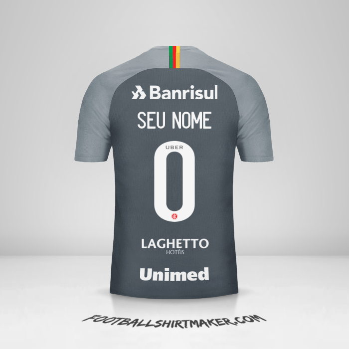 Camisa Internacional 2018/19 III -  seu nome - 0