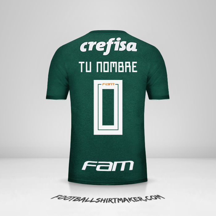 Camiseta Palmeiras 2018 -  tu nombre - 0