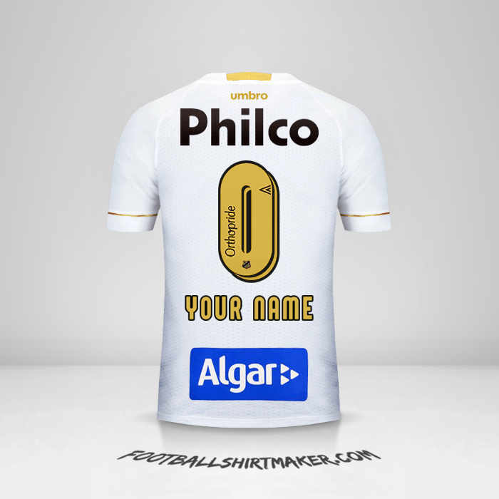 Santos FC 2018 shirt number 0 your name