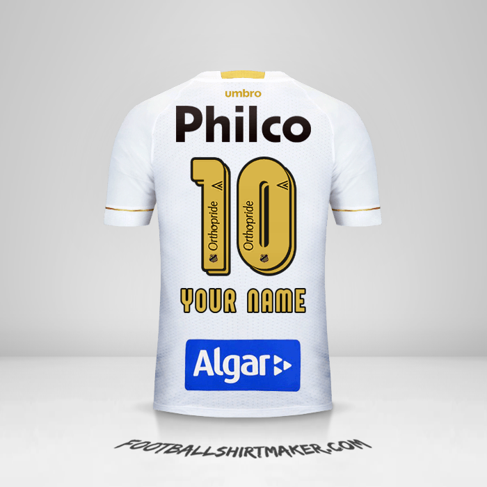 Santos FC 2018 jersey number 10 your name